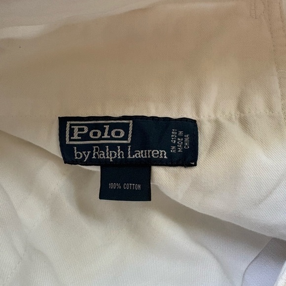 Polo Ralph Lauren Men's Chino Shorts 32” Waist 9” Inseam Off White Solid - Picture 3 of 4